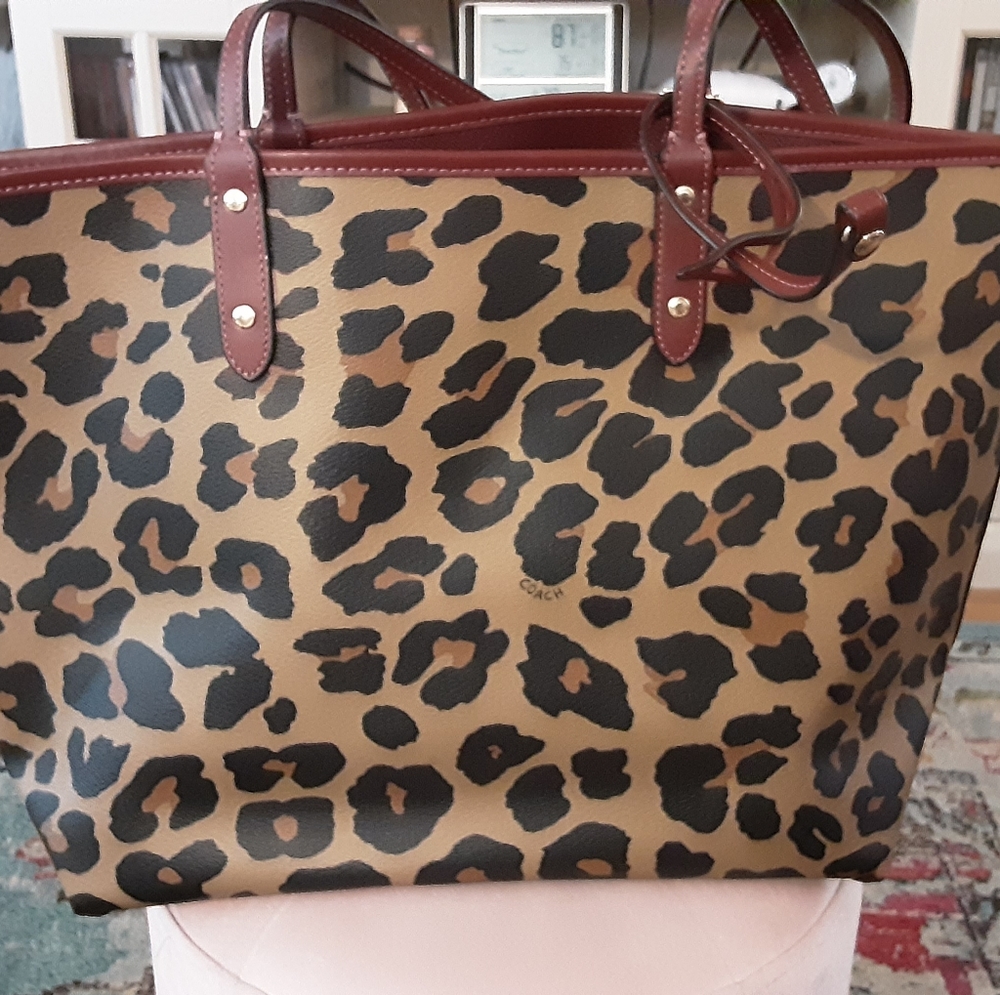 Leopard print Coach Bag